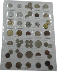 ZESTAW - MONETY OBIEGOWE - MONETY ŚWIAT - MIX -YA84