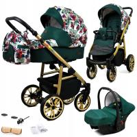 Детская коляска 3в1 BabyLux Colorlux коляска люлька автокресло зеленый