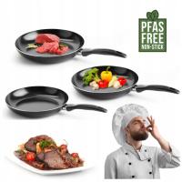 Zestaw patelni Vita Verde 20cm 24cm & 28cm INDUKCJA nieprzywierające