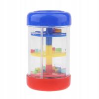 Kolorowa Deszczownica Deszczówka Plastikowa Grzechotka Zabawka dla Dzieci Maluch 9cm(3.54inch)