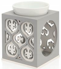 Kominek zapachowy do wosków olejków podgrzewaczy aromaterapia SZARY