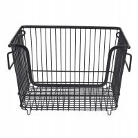 Pojemnik z organizerem do zamrażarki Zachowaj porządek Metalowy kosz KA