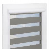 РУЛОННЫЕ ШТОРЫ ДЕНЬ НОЧЬ В КАССЕТЕ ПВХ НА РАЗМЕР ОКНА ДО 150 СМ С НАПРАВЛЯЮЩИМИ