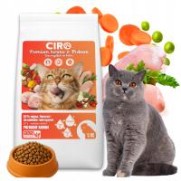 KARMA SUCHA DLA KOTA KURCZAK Z WARZYWAMI I OLEJEM Z ŁOSOSIA ADULT CIRO 5KG