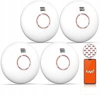 Czujnik dymu, ognia ANDYSSEYY inteligentny WIFI magnetyczny uchwyt 4 szt