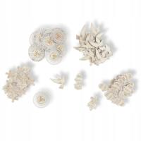 Scrapki komunijne drewniane mix 50 SZTUK do kartek na pierwszą komunię