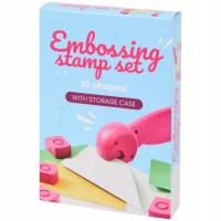 PIECZĄTKI STEMPLE DO DEKOROWANIA TŁOCZĄCE Z RÓŻNYMI MOTYWAMI 12 ELEMENTÓW C