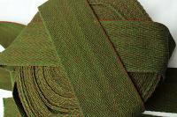 Край ручной работы, обертки 8 см, зеленый и красный 100% шерсть 1 метр