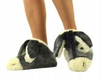 Kapcie domowe wełniane ciepłe, pantofle 