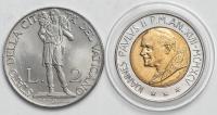 Watykan, liry lata 1914-1995, zestaw 2 sztuk