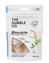THE HUMBLE CO. Natural Dental Floss Picks nicio-wykałaczki 50szt
