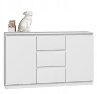 КОМОД БЕЛЫЙ ШКАФ 2 ДВЕРИ 3 ЯЩИКА