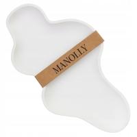 PODSTAWKA GIPSOWA NA BIŻUTERIĘ ŚWIECE RĘCZNIE ROBIONA DUŻA NIEREGULARNA