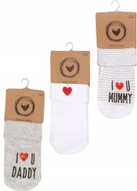 Набор из 3 пар носков размер 0-4 месяцев 17-19