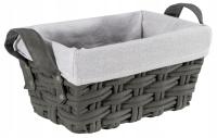 KOSZYK PLECIONY KOSZYCZEK UNIWERSALNY ORGANIZER PUDEŁKO POJEMNIK 30x20x15