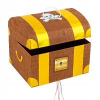 Piniata SKRZYNIA SKRZYNKA SKARBÓW PIRACKA PIRACI PIRAT + GRATISY XXL