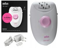 Braun эпилятор Silk-épil 1 1-176, белый / розовый