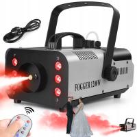 WYTWORNICA DYMU RGB Z OŚWIETLENIEM KOLOROWYM I ZBIORNIKIEM 1L 1200W