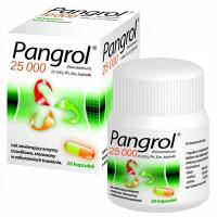 Пангрол 25 000 пищеварительные ферменты поджелудочной железы 20 капс.