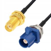 Pigtail FAKRA C wtyk BHF/ SMA gniazdo RF1.37 50cm