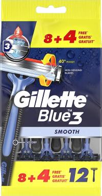 Gillette Blue 3 Smooth бритвы для бритья 12 шт