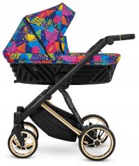коляска с большой люлькой для ребенка Ivento Premium Kunert Colorful 05