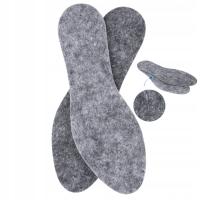 Grube filcowe wkładki do butów zima 4 mm 42
