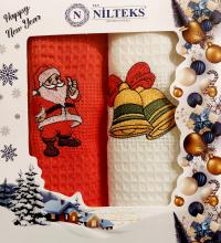 Ściereczki świąteczne 2 sztuki ścierki kuchenne ręczniki świąteczne