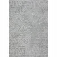 Ковер для гостиной 160x230 см большой мягкий современный серый структурный дизайн 3D