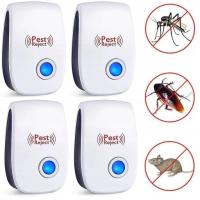 4 x Plug-ультразвуковой отпугиватель вредителей, мышей, тараканов, пауков