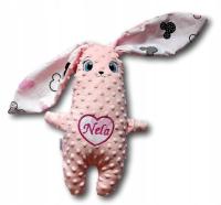 Maskotka przytulanka z imieniem pasowanie ślubowanie pamiątka prezent