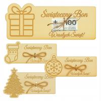 Świąteczny Bon Podarunkowy Voucher na Pieniądze Święta Boże Narodzenie