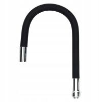 WYLEWKA CZARNA SILIKONOWA GIĘTKA DO KRANU KUCHENNEGO ELASTYCZNA FLEX 3/4