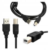 Kabel USB do USB B do Drukarki Skanera HP CANON EPSON BROTHER czarny 1,5m