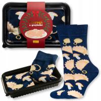SOXO skarpety męskie świąteczne pierogi śmieszny prezent na święta 40-45