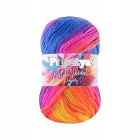 Włóczka KAMGARN PAPATYA BATIK VIBRANT 100g/360m yarns kolorowa melanż 04