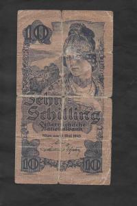 Банкнота Австрия -- 10 шиллингов -- 1945 год