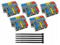 KOSTKA ELEKTRYCZNA ZŁĄCZKA INSTALACYJNA SZYBKOZŁĄCZKA DO PRZEWODÓW 3-6 5szt