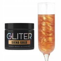 GLITER пищевой порошок для напитков Siena Gold-злотый 10 г