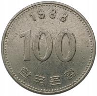 KOREA POŁUDNIOWA 100 WON 1988 POSTAĆ 33C5