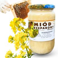 MIÓD RZEPAKOWY 1kg Zbiór 2025r. NATURALNY Z Własnej Pasieki