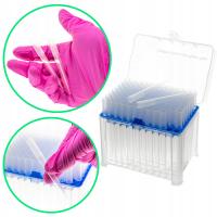 Sterylne uniwersalne końcówki do pipet automatycznych 1000uL statyw 96 szt