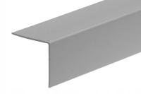 Kątownik PVC 50x50x1,1mm Cezar Szary Ciemny RAL7037 Mat 2,75m