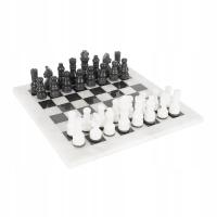 Мраморные шахматы-белый / черный игровой ящик 30 см