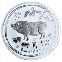AY Australia 10$ 2019 Rok Świni - 10 oz Ag999,9