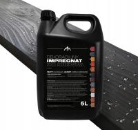 IMPREGNAT farba do drewna heban 5l Z WOSKAMI hydrofobowy