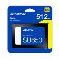 Твердотельный накопитель ADATA Ultimate SU650 512GB SATA III 2,5