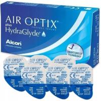 AIR OPTIX plus HydraGlyde 6шт линзы ежемесячные