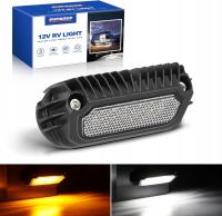 SUPAREE Lampa LED 12V do przyczepy kempingowej – 3000K + 6500K, wodoodporna