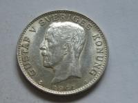 nr407 Szwecja Stara Moneta 1 Korona 1941 SREBRO